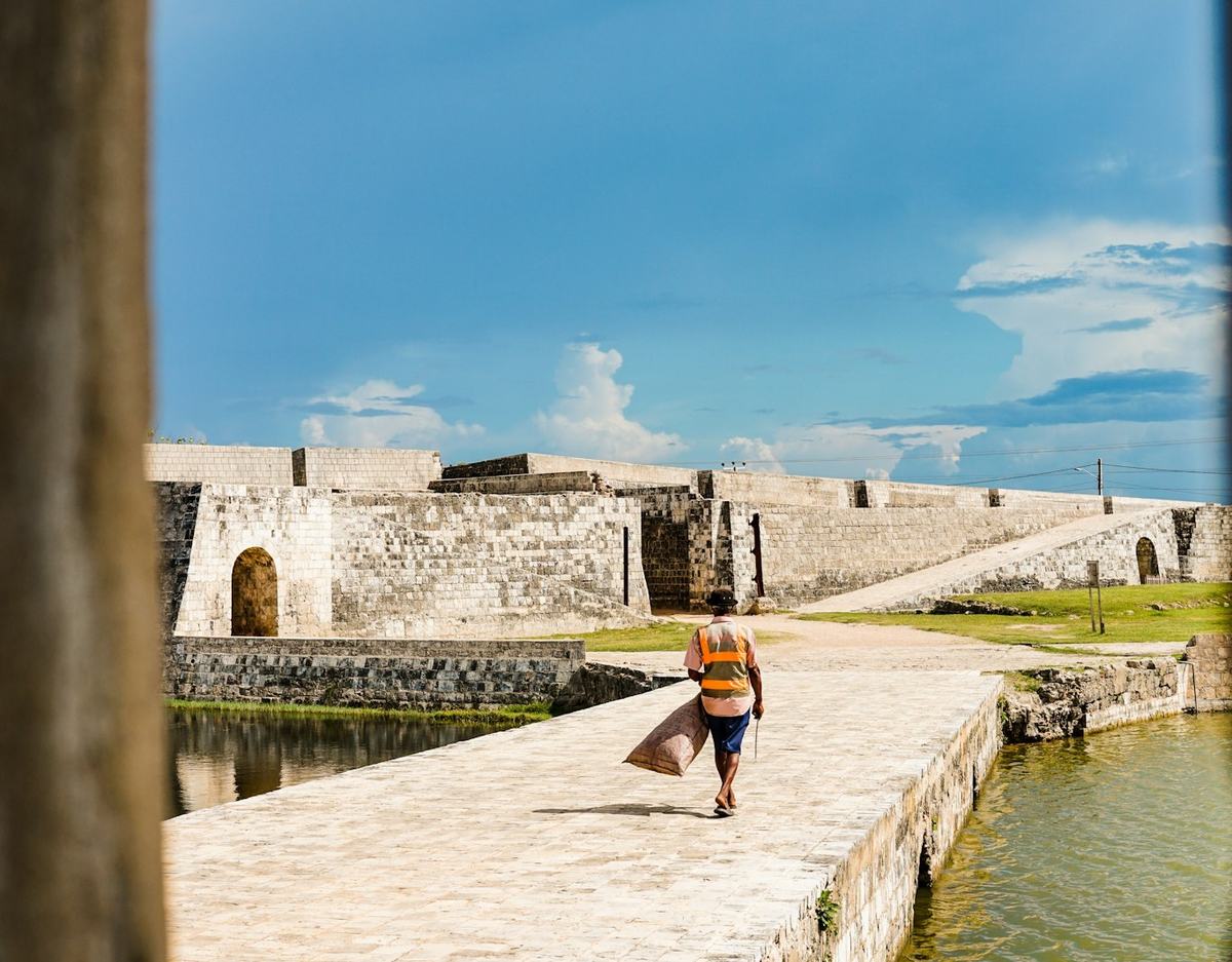 Stone walls of Jaffna Fort